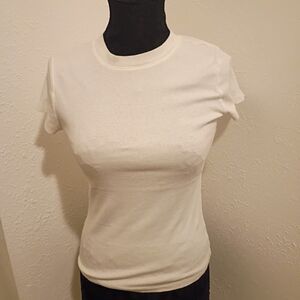 A New Day White Short Sleeve Tee